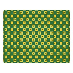 Df Green Domino Double Sided Flano Blanket (large)  by deformigo