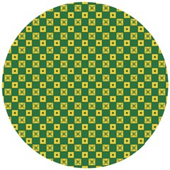 Df Green Domino Wooden Puzzle Round