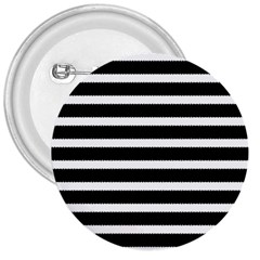 Black & White Stripes 3  Buttons