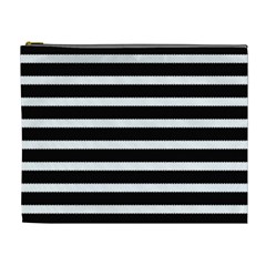 Black & White Stripes Cosmetic Bag (xl) by anthromahe