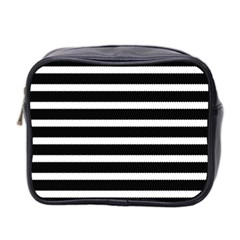 Black & White Stripes Mini Toiletries Bag (Two Sides)