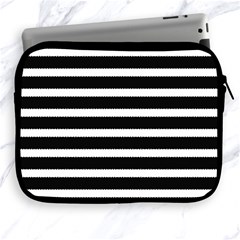 Black & White Stripes Apple Ipad 2/3/4 Zipper Cases by anthromahe