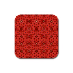 Tiling Zip A Dee Doo Dah+designs+red+color+by+code+listing+1 8 [converted] Rubber Square Coaster (4 Pack)  by deformigo