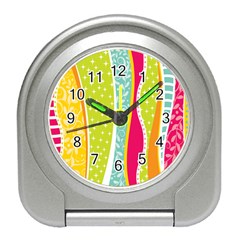 Abstract Lines Travel Alarm Clock