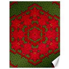 Bloom In Yule  Mandala Season Colors Canvas 36  X 48  by pepitasart