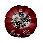 Merry Christmas Ornamental Standard 15  Premium Round Cushions Back