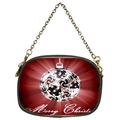 Merry Christmas Ornamental Chain Purse (one Side)