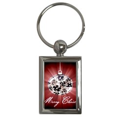 Merry Christmas Ornamental Key Chain (rectangle) by christmastore