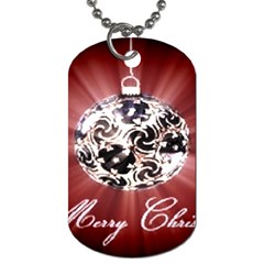 Merry Christmas Ornamental Dog Tag (two Sides) by christmastore