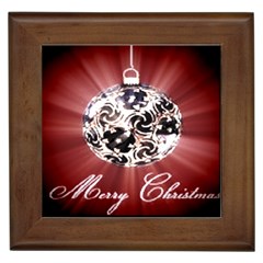 Merry Christmas Ornamental Framed Tile by christmastore