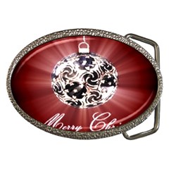 Merry Christmas Ornamental Belt Buckles