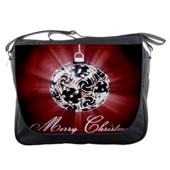 Merry Christmas Ornamental Messenger Bag