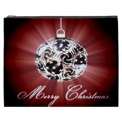 Merry Christmas Ornamental Cosmetic Bag (xxxl) by christmastore