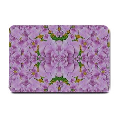 Fauna Flowers In Gold And Fern Ornate Small Doormat 