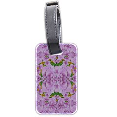 Fauna Flowers In Gold And Fern Ornate Luggage Tag (two sides)