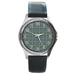 Df Otavio Zeferino Round Metal Watch by deformigo