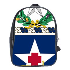 Coat Of Arms Of United States Army 111th Medical Battalion School Bag (large) by abbeyz71