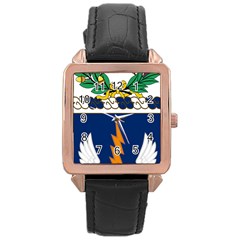 Coat Of Arms Of United States Army 149th Aviation Regiment Rose Gold Leather Watch  by abbeyz71