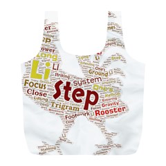 Fighting Golden Rooster  Full Print Recycle Bag (l) by Pantherworld143