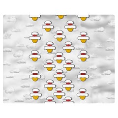Santa And His Elves Double Sided Flano Blanket (medium)  by pepitasart