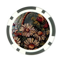 Old Embroidery 1 1 Poker Chip Card Guard by bestdesignintheworld