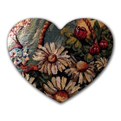 Old Embroidery 1 1 Heart Mousepads by bestdesignintheworld