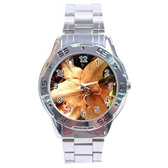 Lilies 1 3 Stainless Steel Analogue Watch by bestdesignintheworld