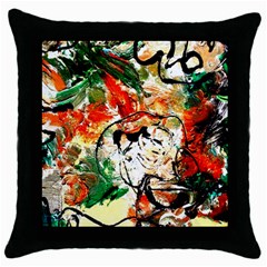 Lilies In A Vase 1 4 Throw Pillow Case (Black)