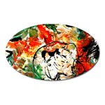 Lilies In A Vase 1 4 Oval Magnet Front