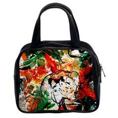 Lilies In A Vase 1 4 Classic Handbag (Two Sides)