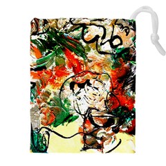 Lilies In A Vase 1 4 Drawstring Pouch (4XL)