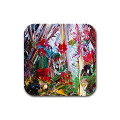 Eden Garden 1 6 Rubber Square Coaster (4 Pack)  by bestdesignintheworld
