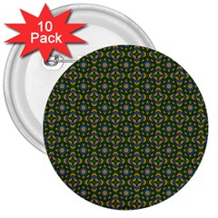 DF Chocolate Hills 3  Buttons (10 pack) 