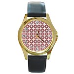 DF Cordilleri Round Gold Metal Watch Front