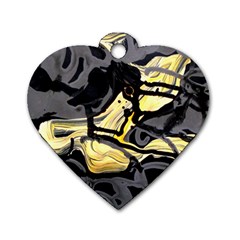 Motion And Emotion 1 2 Dog Tag Heart (two Sides) by bestdesignintheworld