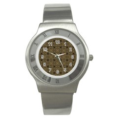 Df Tobacco Field Stainless Steel Watch by deformigo