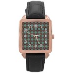 DF Catania Rose Gold Leather Watch  Front