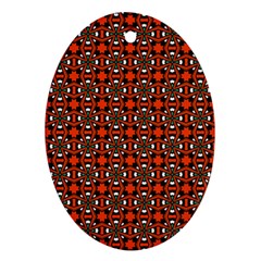 Df Mandarino Oval Ornament (two Sides) by deformigo