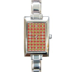 Df Hackberry Grid Rectangle Italian Charm Watch by deformigo