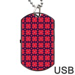 DF Clematis Dog Tag USB Flash (Two Sides) Back