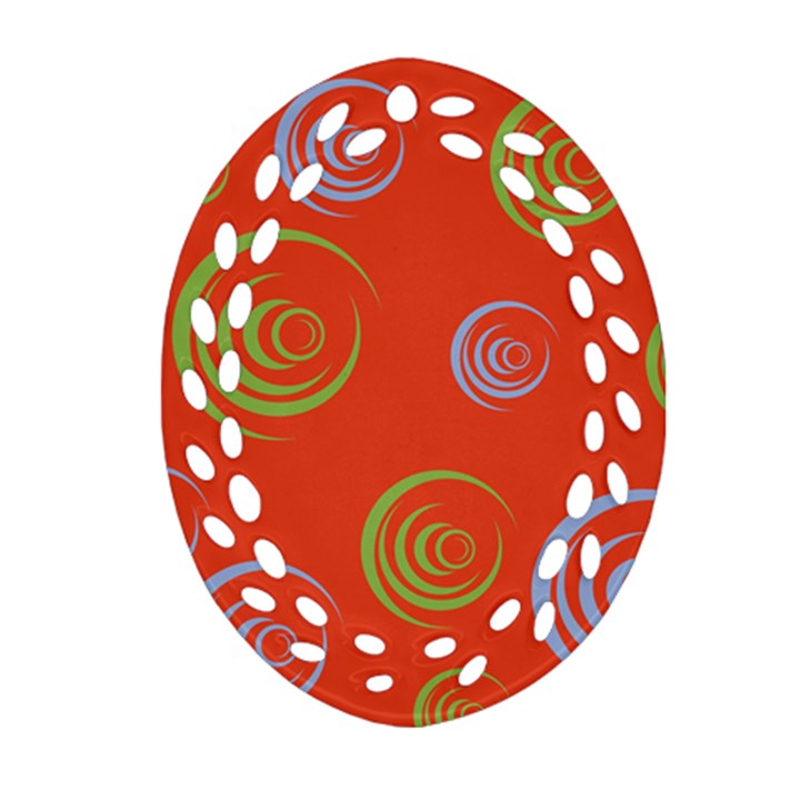 Rounder X Ornament (Oval Filigree)