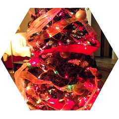 Christmas Tree  1 3 Wooden Puzzle Hexagon