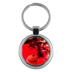 Christmas Tree  1 4 Key Chain (round) by bestdesignintheworld