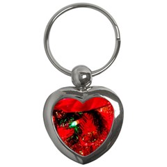 Christmas Tree  1 5 Key Chain (heart) by bestdesignintheworld