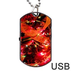 Christmas Tree  1 8 Dog Tag Usb Flash (one Side) by bestdesignintheworld