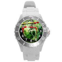 Continental Breakfast 6 Round Plastic Sport Watch (l) by bestdesignintheworld