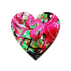 Flamingo   Child Of Dawn 9 Heart Magnet by bestdesignintheworld