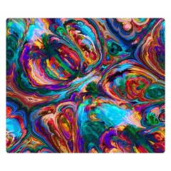 Seamless Abstract Colorful Tile Double Sided Flano Blanket (small) 