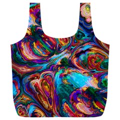 Seamless Abstract Colorful Tile Full Print Recycle Bag (xxl) by HermanTelo