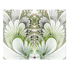Fractal Delicate White Background Double Sided Flano Blanket (large) 